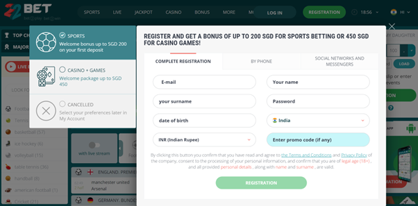 22Bet India