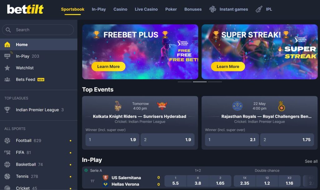Bettilt India betting platform