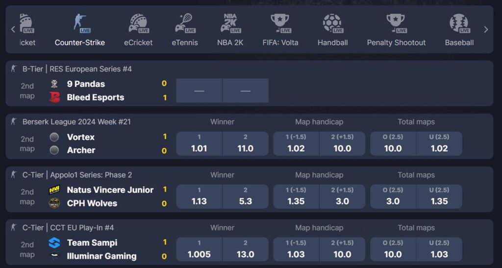 betting experience at Bettilt